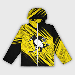 Ветровка с капюшоном женская Pittsburgh Penguins Sport, цвет: 3D-белый