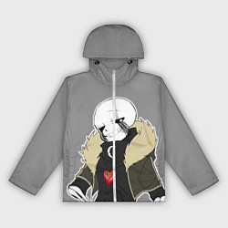 Ветровка с капюшоном женская UNDERTALE, цвет: 3D-белый