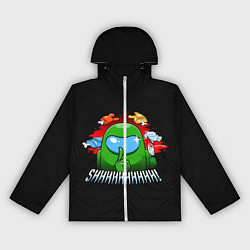 Ветровка с капюшоном женская Among Us, цвет: 3D-белый