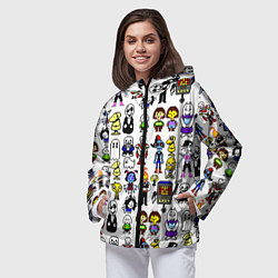 Ветровка с капюшоном женская UNDERTALE, цвет: 3D-черный — фото 2