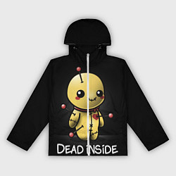 Ветровка с капюшоном женская DEAD INSIDE, цвет: 3D-белый