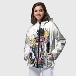 Ветровка с капюшоном женская JOJO, цвет: 3D-черный — фото 2