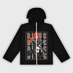 Ветровка с капюшоном женская Genshin Impact, цвет: 3D-белый