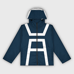 Ветровка с капюшоном женская Моя геройская академия, цвет: 3D-черный