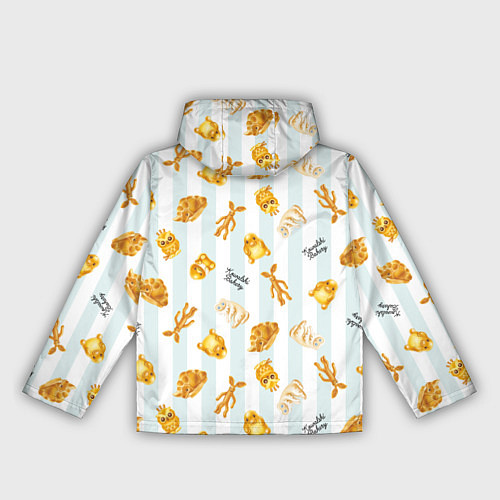 Женская ветровка Baked Goods Pattern / 3D-Черный – фото 2