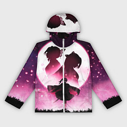 Ветровка с капюшоном женская Столп Бабочки, цвет: 3D-белый