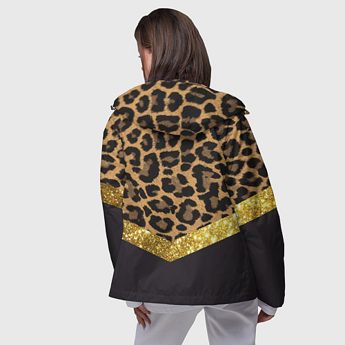 Женская ветровка Леопардовый принт / 3D-Черный – фото 4