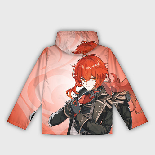 Женская ветровка GENSHIN IMPACT, ДИЛЮК / 3D-Белый – фото 2