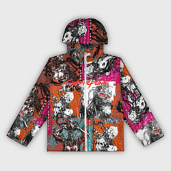 Ветровка с капюшоном женская Cyberpunk 2077, цвет: 3D-белый