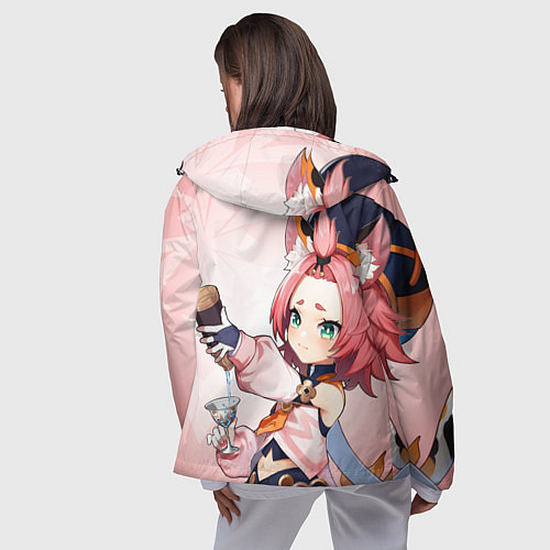 Женская ветровка GENSHIN IMPACT, ДИОНА / 3D-Черный – фото 4