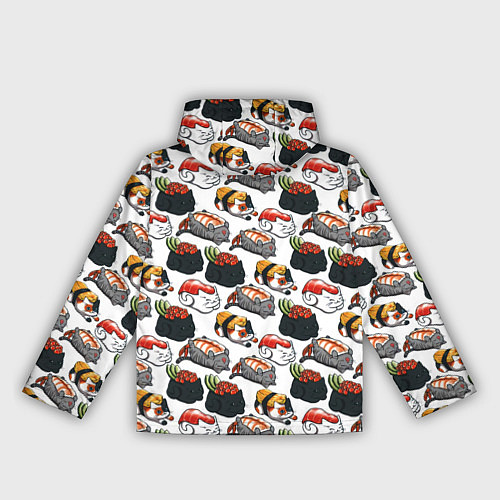 Женская ветровка Котики Суши / 3D-Белый – фото 2