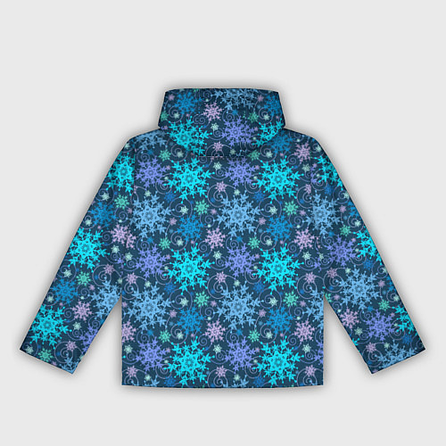 Женская ветровка Новогодние Узоры / 3D-Черный – фото 2