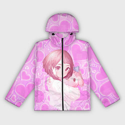 Ветровка с капюшоном женская Урарака Очако, цвет: 3D-черный