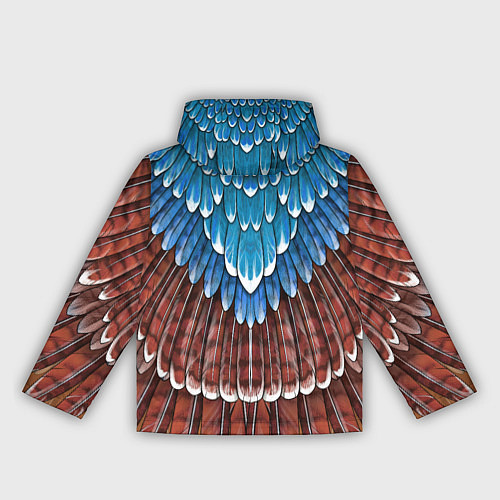 Женская ветровка Оперение: сойка / 3D-Белый – фото 2
