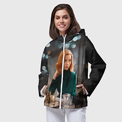 Ветровка с капюшоном женская Queens Gambit Ход Королевы, цвет: 3D-белый — фото 2