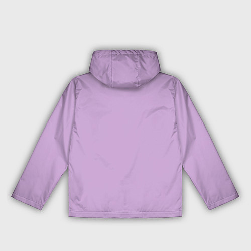 Женская ветровка Глициниевый цвет без рисунка / 3D-Белый – фото 2