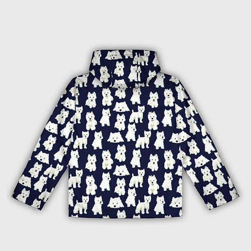 Женская ветровка Собаки Пушистики / 3D-Белый – фото 2