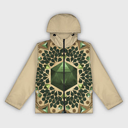 Ветровка с капюшоном женская DnD Dices: Pattern, цвет: 3D-черный