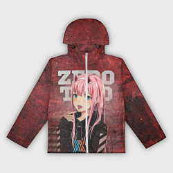 Ветровка с капюшоном женская Zero Two, цвет: 3D-белый