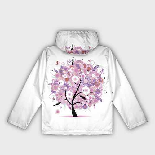 Женская ветровка Цветочное Дерево / 3D-Черный – фото 2