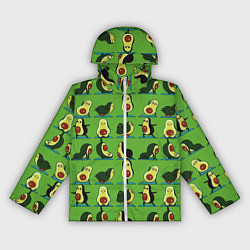 Ветровка с капюшоном женская Авокадо Зарядка, цвет: 3D-белый