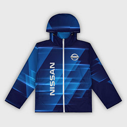 Ветровка с капюшоном женская Nissan, цвет: 3D-белый