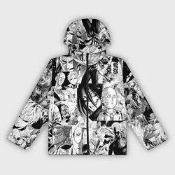 Ветровка с капюшоном женская One-Punch Man Ванпачмен, цвет: 3D-черный