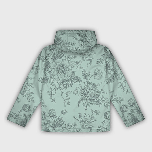 Женская ветровка Пионы и розы / 3D-Белый – фото 2