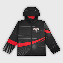 Ветровка с капюшоном женская TESLA ABSTRACT ТЕСЛА СПОРТ, цвет: 3D-черный