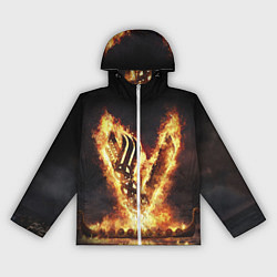 Ветровка с капюшоном женская ВИКИНГИ VIKINGS V, цвет: 3D-белый