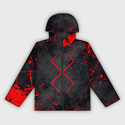 Ветровка с капюшоном женская BERSERK БЕРСЕРК КЛЕЙМО, цвет: 3D-черный