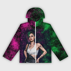 Ветровка с капюшоном женская ДЖУДИ АЛЬВАРЕС CYBERPUNK, цвет: 3D-белый