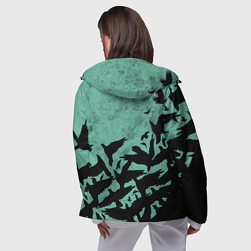 Женская ветровка DEMON SLAYER KIMETSU NO YAIBA / 3D-Черный – фото 4