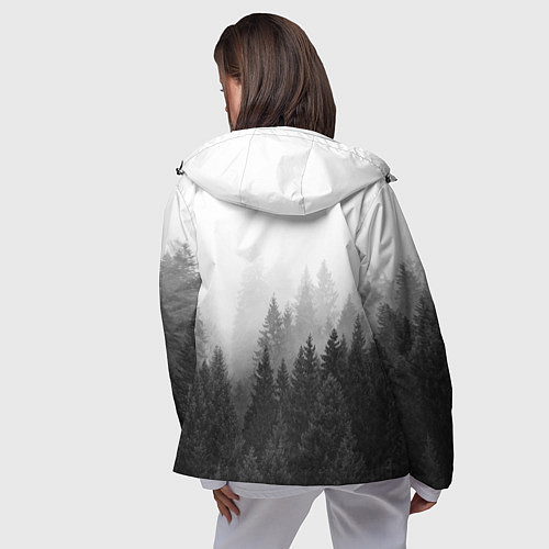 Женская ветровка Волк / 3D-Черный – фото 4