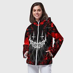 Ветровка с капюшоном женская GHOSTEMANE, цвет: 3D-белый — фото 2