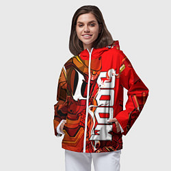 Ветровка с капюшоном женская DOOM Eternal, цвет: 3D-белый — фото 2