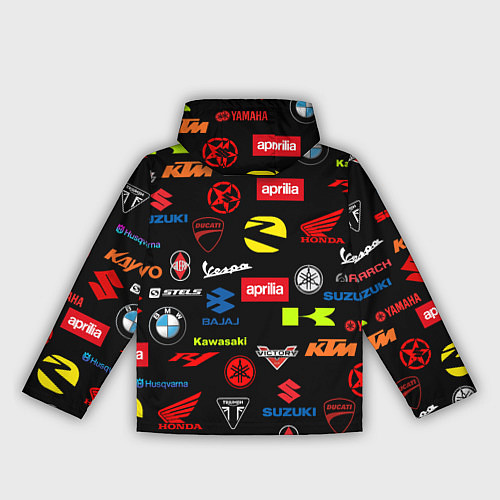 Женская ветровка Motorcycle pattern Мото паттерн Z / 3D-Белый – фото 2