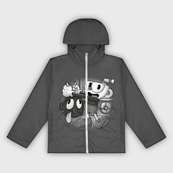 Ветровка с капюшоном женская CUPHEAD, цвет: 3D-белый