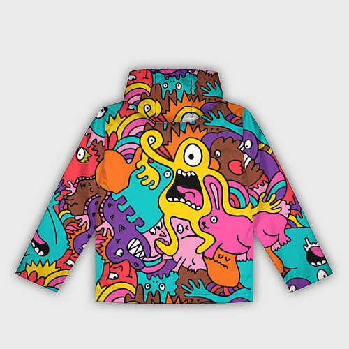 Женская ветровка Crazy abstraction / 3D-Черный – фото 2