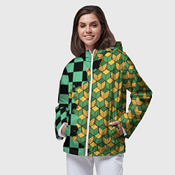 Ветровка с капюшоном женская ТАНДЖИРО И ТОМИОКА, цвет: 3D-белый — фото 2