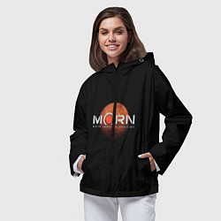 Ветровка с капюшоном женская Марс, цвет: 3D-черный — фото 2