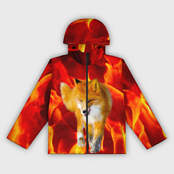 Ветровка с капюшоном женская Fire Fox, цвет: 3D-черный