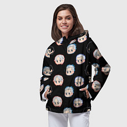 Ветровка с капюшоном женская DMC Pattern, цвет: 3D-черный — фото 2