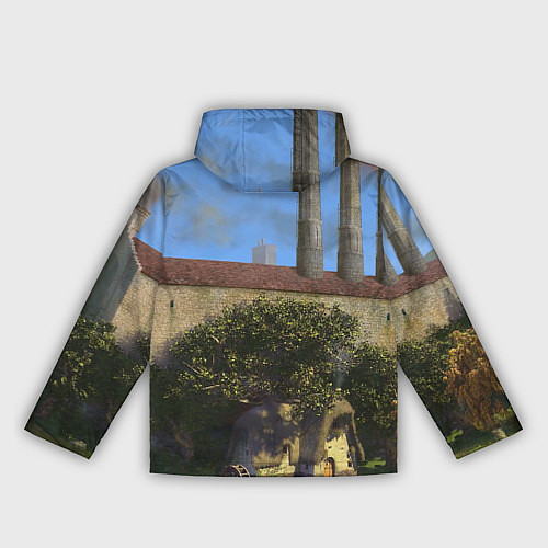 Женская ветровка Шрек, Кот и Осёл / 3D-Белый – фото 2