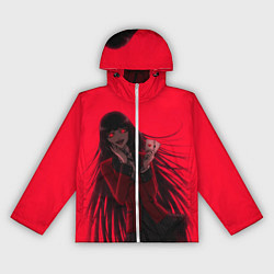 Ветровка с капюшоном женская ЮМЭКО БЕЗУМНЫЙ АЗАРТ, цвет: 3D-белый