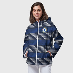 Ветровка с капюшоном женская FC Chelsea Breathe Training Top 202122, цвет: 3D-белый — фото 2