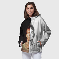 Ветровка с капюшоном женская Niletto side, цвет: 3D-белый — фото 2