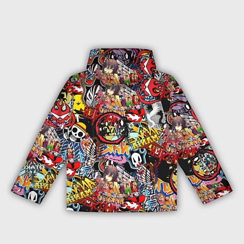 Женская ветровка Логотипы Аниме Мультиков / 3D-Белый – фото 2