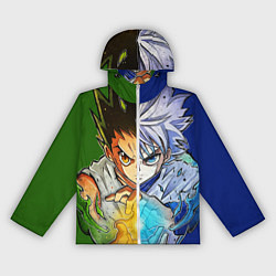 Ветровка с капюшоном женская Киллуа золдик и Гон хантер, цвет: 3D-белый