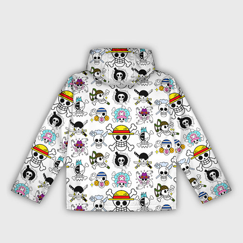 Женская ветровка Веселые Роджеры пиратов Соломенной Шляпы / 3D-Белый – фото 2